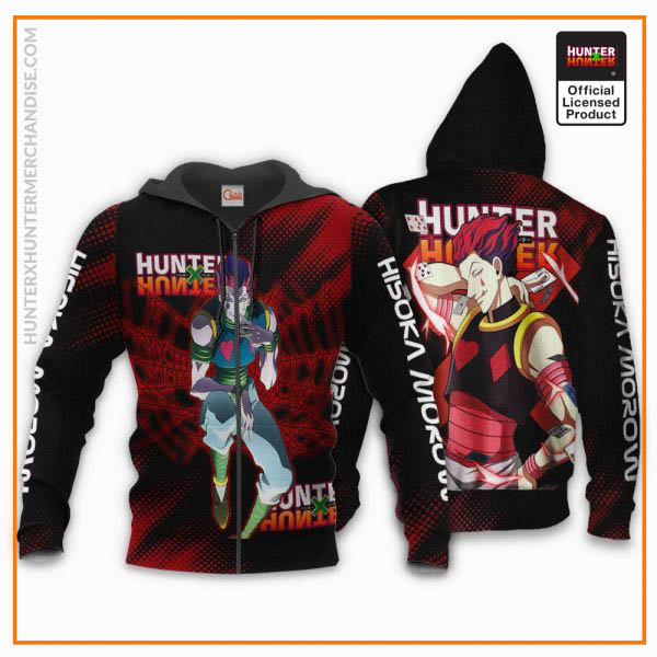 1125 AOP Hunter X Hunter Characters VA Hisoka 1 Zip hoodie font and back n - Hunter x Hunter Shop