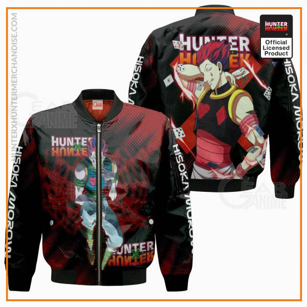 1125 AOP Hunter X Hunter Characters VA Hisoka 4 Bomber jacket front and back - Hunter x Hunter Shop