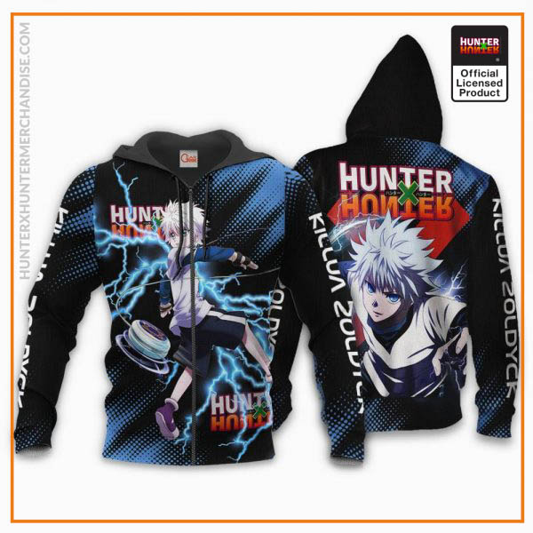 1125 AOP Hunter X Hunter Characters VA Killua 1 Zip hoodie font and back n - Hunter x Hunter Shop