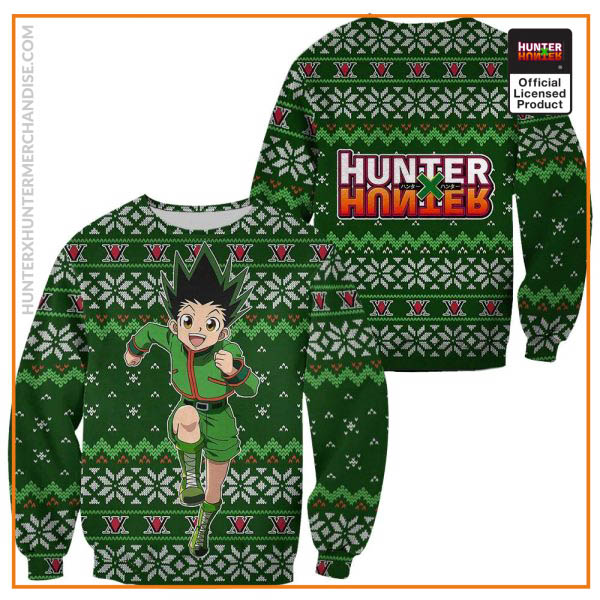 gon ugly christmas sweater hunter x hunter anime custom xmas clothes gearanime - Hunter x Hunter Shop