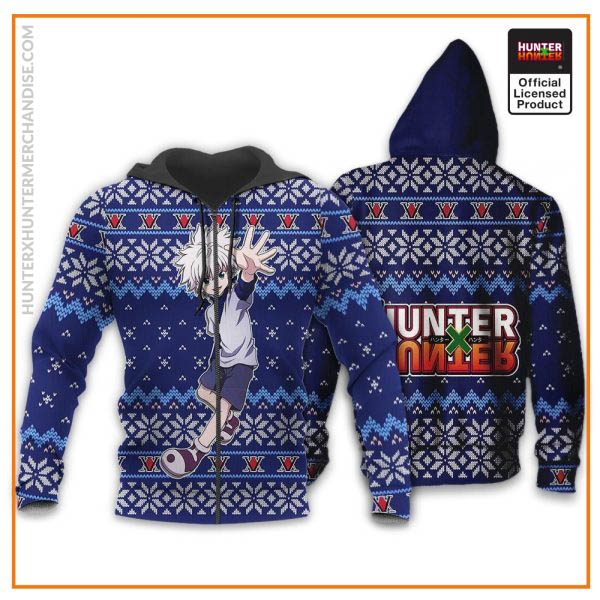killua ugly christmas sweater hunter x hunter anime xmas gift custom clothes gearanime 2 - Hunter x Hunter Shop