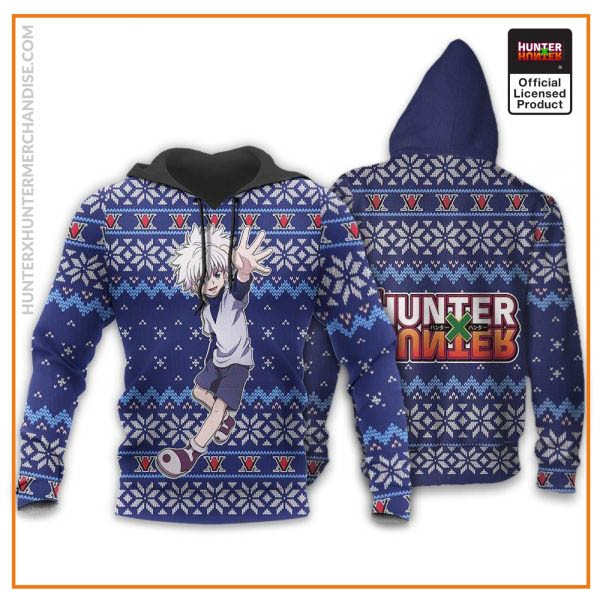 killua ugly christmas sweater hunter x hunter anime xmas gift custom clothes gearanime 3 - Hunter x Hunter Shop